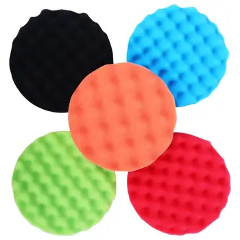 

TOP -5Pcs 7inch 180mm Sponge Polishing Waxing Foam Buffing Pads for Polishers Auto Car