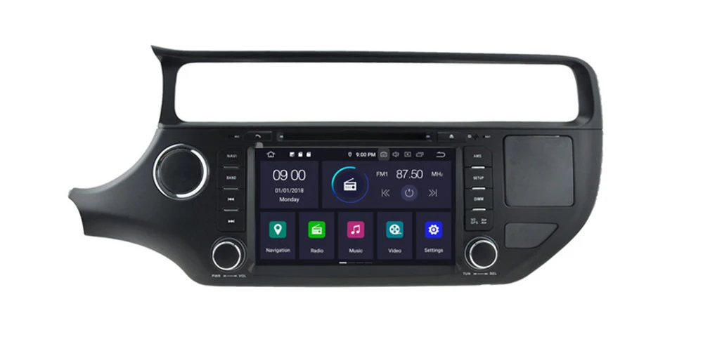 2din Android 9,0 Восьмиядерный 4 Гб ram автомобильный DVD для KIA RIO Pride K2 2012~ 2013 gps Радио BT Navi карта мультимедийный плеер система
