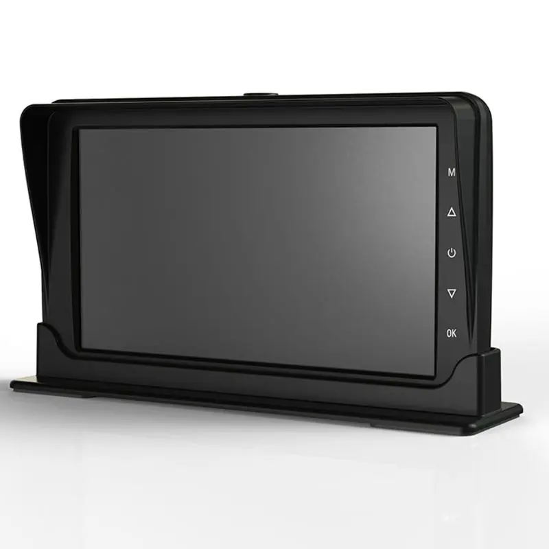 1 компл. 7 ''Сплит монитор грузовик автобус RV Двойная Камера вождения рекордер резервная камера заднего вида
