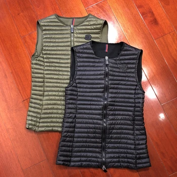 

Down Vest Female Short Thin And Light New White Duck Down Sleevless Jacket Women Winter
