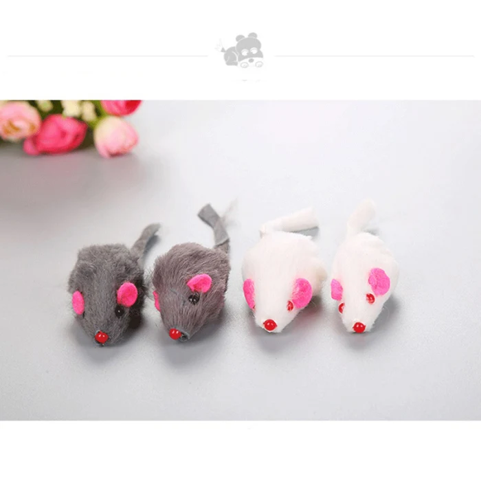 Новые игрушки для кошек 12 шт. пушистые мыши с кошачьим котом и погремушкой Звук Укуса Catch Play mouse игрушка для кошек