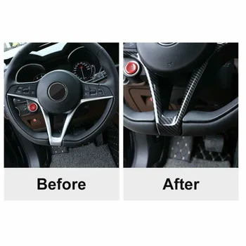 

Carbon Fiber Style Decoration Cover Trim For Romeo Giulia Parts Durable