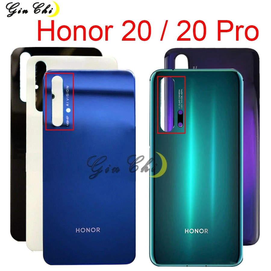 Для huawei honor 20 Pro крышка батареи honor 20pro Батарейная дверь стекло запасные части для huawei honor 20 задняя крышка чехол