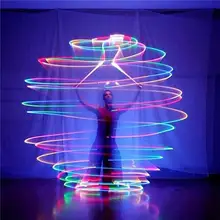 Светодиодный многоцветные светящиеся POI бросали шары для танца живота руки Prop ПОИ-шары POI бросать шары светодиодный POI Мяч светящиеся