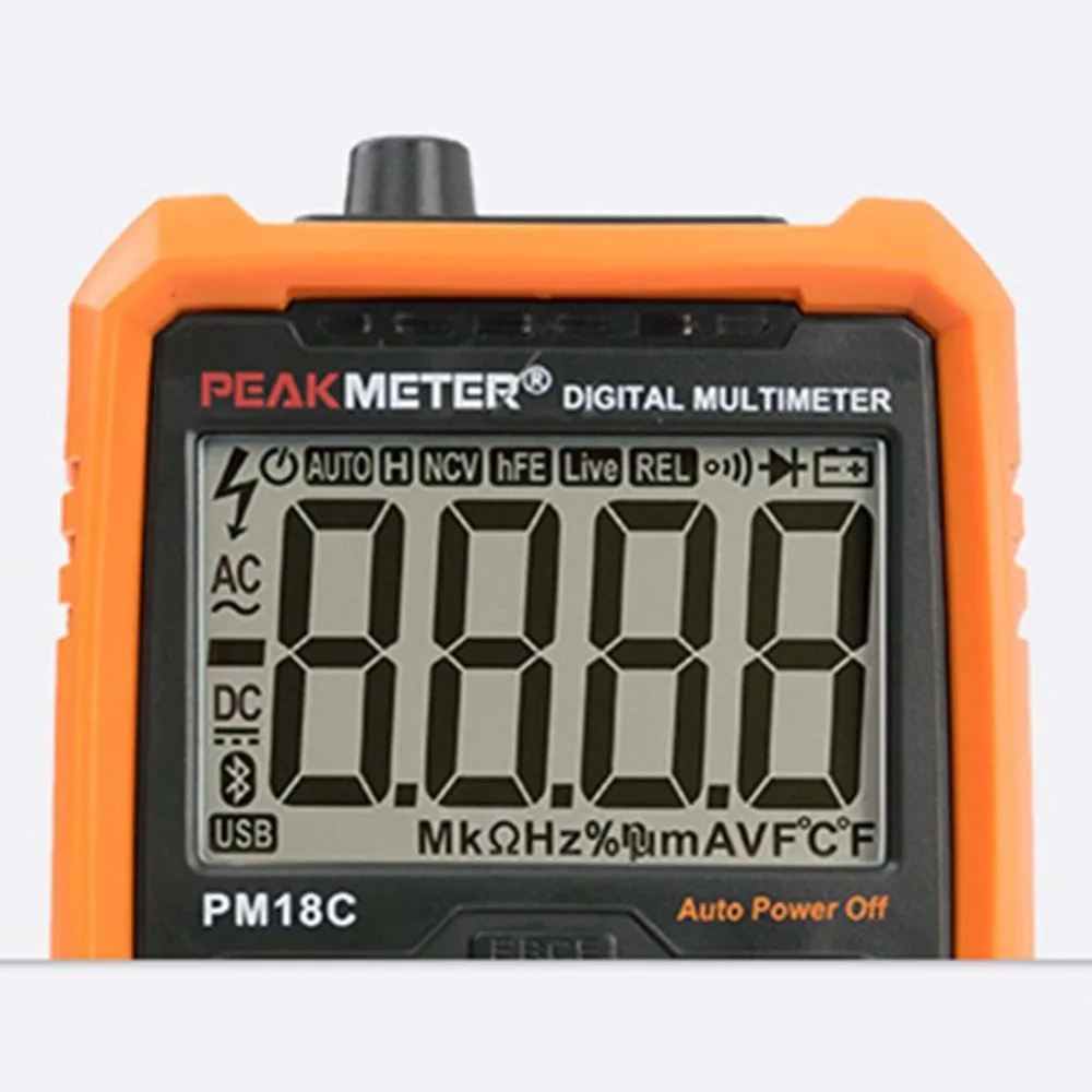 PM18C цифровой мультиметр с истинным RMS AC/DC сопротивление напряжения Емкость Частота Температура бесконтактный Тестер Напряжения