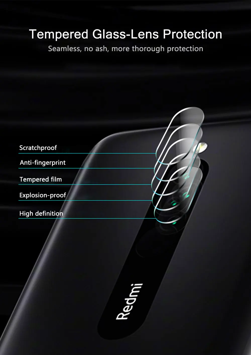 2 шт. пленка для объектива камеры для Redmi 8 8A, защитная пленка для объектива камеры из закаленного стекла для Xiaomi Redmi 8 8A 8 A, стекло для глобальной камеры