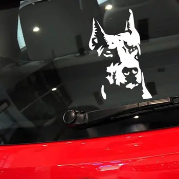 

ONEWELL Car Stickers Hound Doberman Waterproof Window Door Decor Animal Decoration Sticker