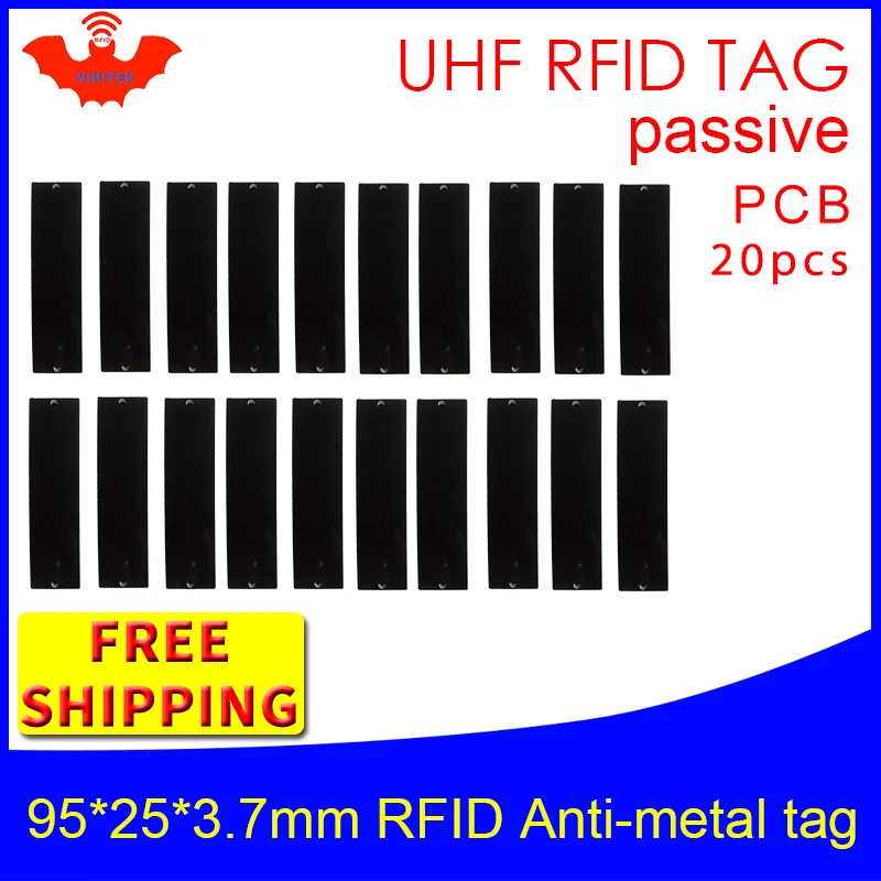 UHF RFID Метка 915 м 868 EPC 20 шт. Бесплатная доставка управление фиксированными активами