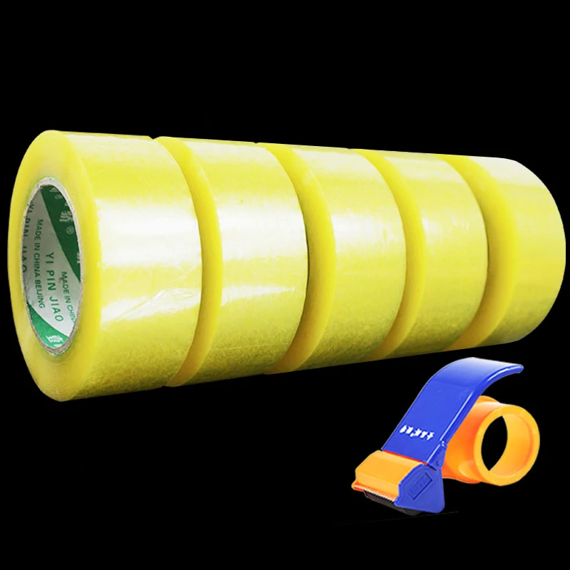 

Tape Transparent Viscosity Adhesive Wrap Fixed Winding Width Reel Thick Rubber Strip Express Delivery Packaging Box Sealing Mail