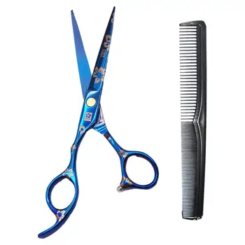 

2pc Hair Scissors Cutting Shears Salon Professional Barber Hair Cutting Thinning Hairdressing Set Styling Tool Hairdressing Comb