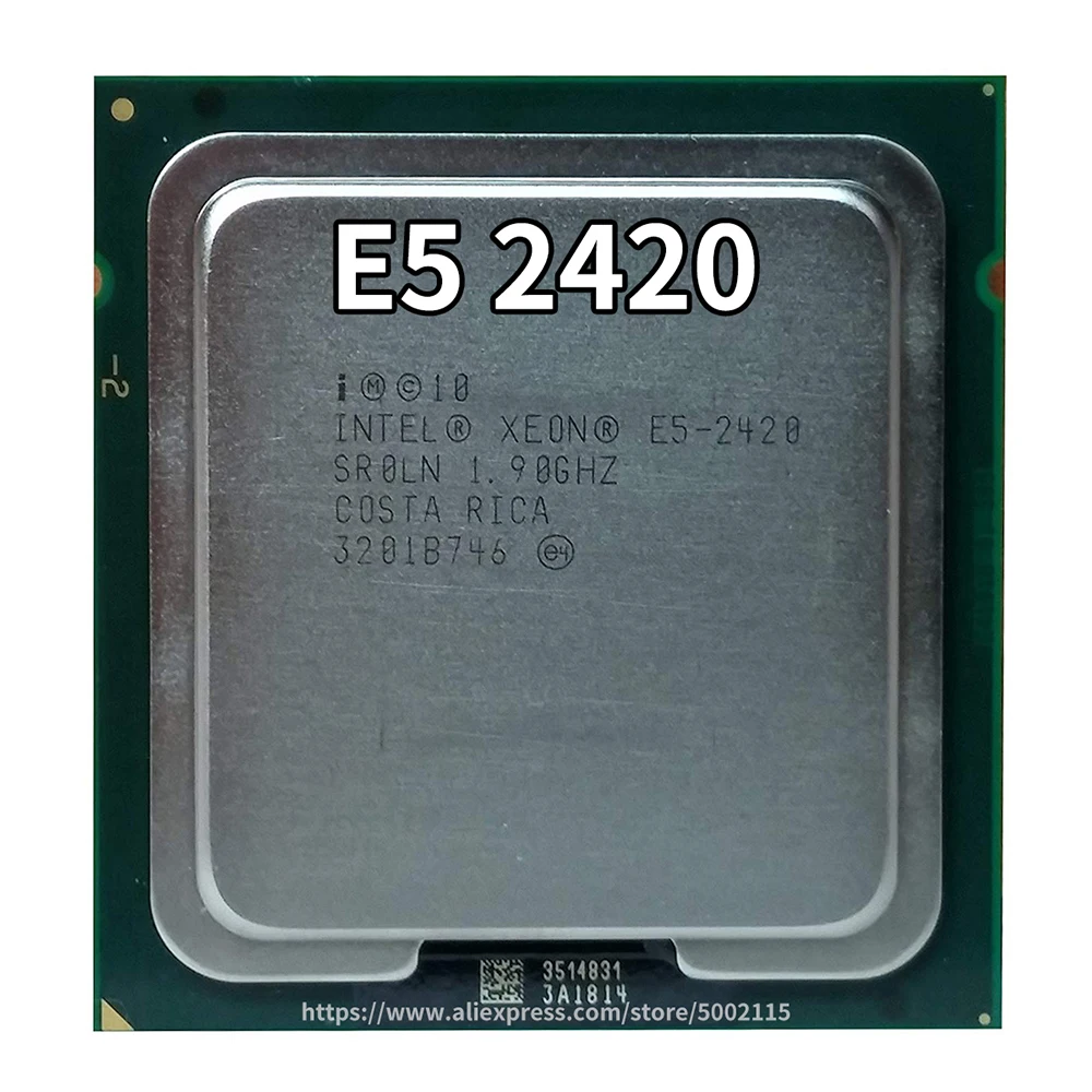 ЦП Intel Xeon E5-2420 1,9 ГГц шестиядерный Twelve ЦП 15 м 95 Вт LGA 1356 процессор и E5 2440 E5 2450 E5 2470 E5