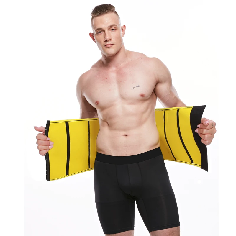 LANFEI Waist Trainer Belt for Men Sauna Slimming Body Shaper Modeling Strap Neoprene Workout Fitness Corset for Fat Burning