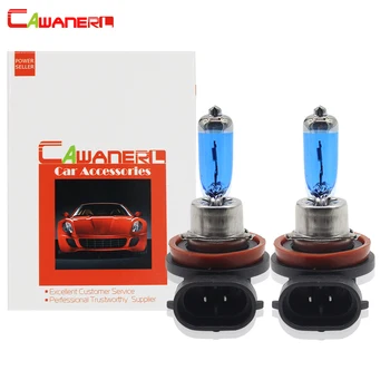 

Cawanerl 2 X H9 100W Super Power Halogen Bulb Warm White 4300K 12V Car Light Source Headlight Fog Light Headlamp