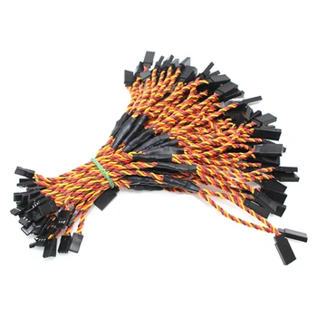 

10Pcs 30cm Y Type 60 Core Filaments Twisted Pair Wire Extension Leads For Airplane Model Steering Serve Motor Brown-Red-Orange
