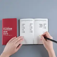 Новая программа планировщик Органайзер А6 ежедневный Еженедельный блокнот руководство по расписанию путешествия 192 страниц