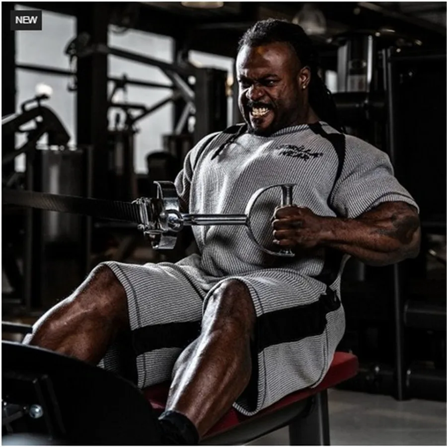 

Plus Size Brand Gym Shirt Sport T Shirt Men Short Sleeeve Bodybuilding T-shirt Jogging Workout Training Tee Tops Running Shirt