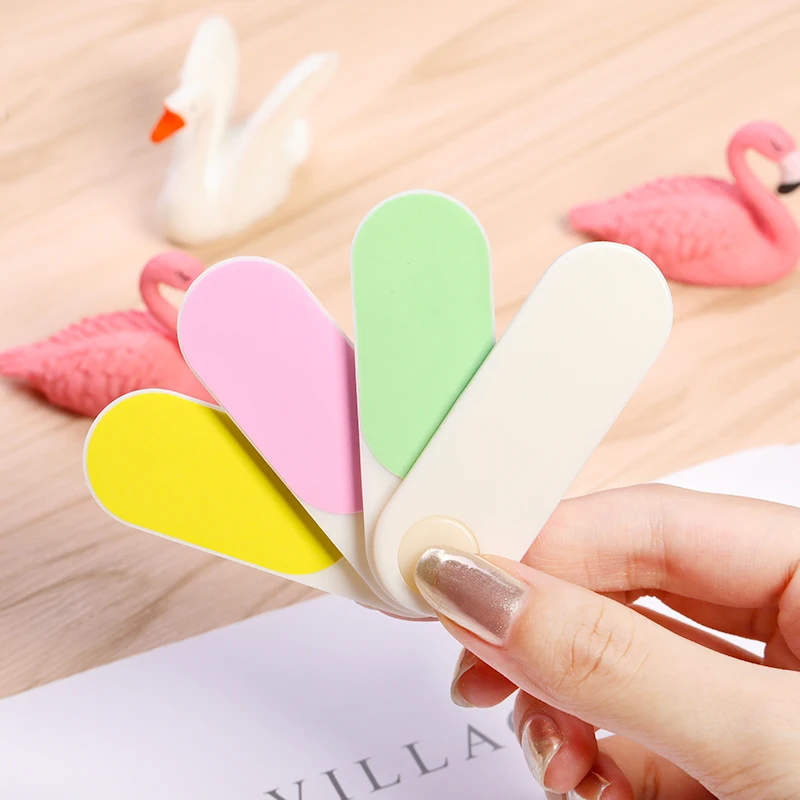 1 Pc Portable Nail Buffer Sanding Professional Mini Nail File For Gel Polish Random Color DIY Design Nail Art Pedicure Tools