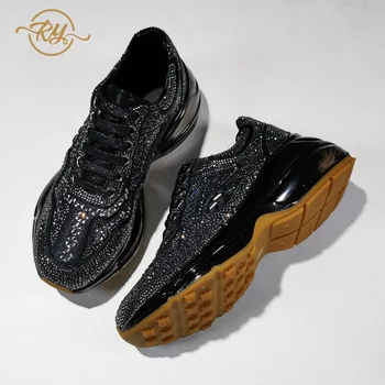 

RY-RELAA Europe station shoes for women sneakers 2020 fashion Genuine Leather new women sneakers ins white shoes platform shoes