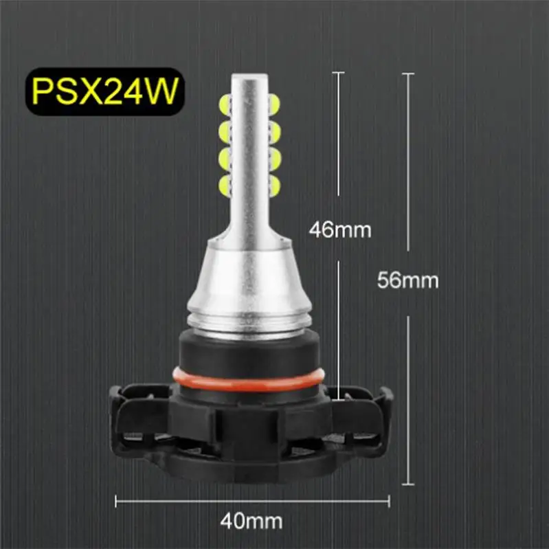 2 шт. H11 светодиодные лампы H8 9005 HB3 9006 HB4 H16 5202 PS X 24W светодиодные Автомобильные противотуманные фары 1400LM 6000K белый 12V 24V автомобильные лампы накаливания