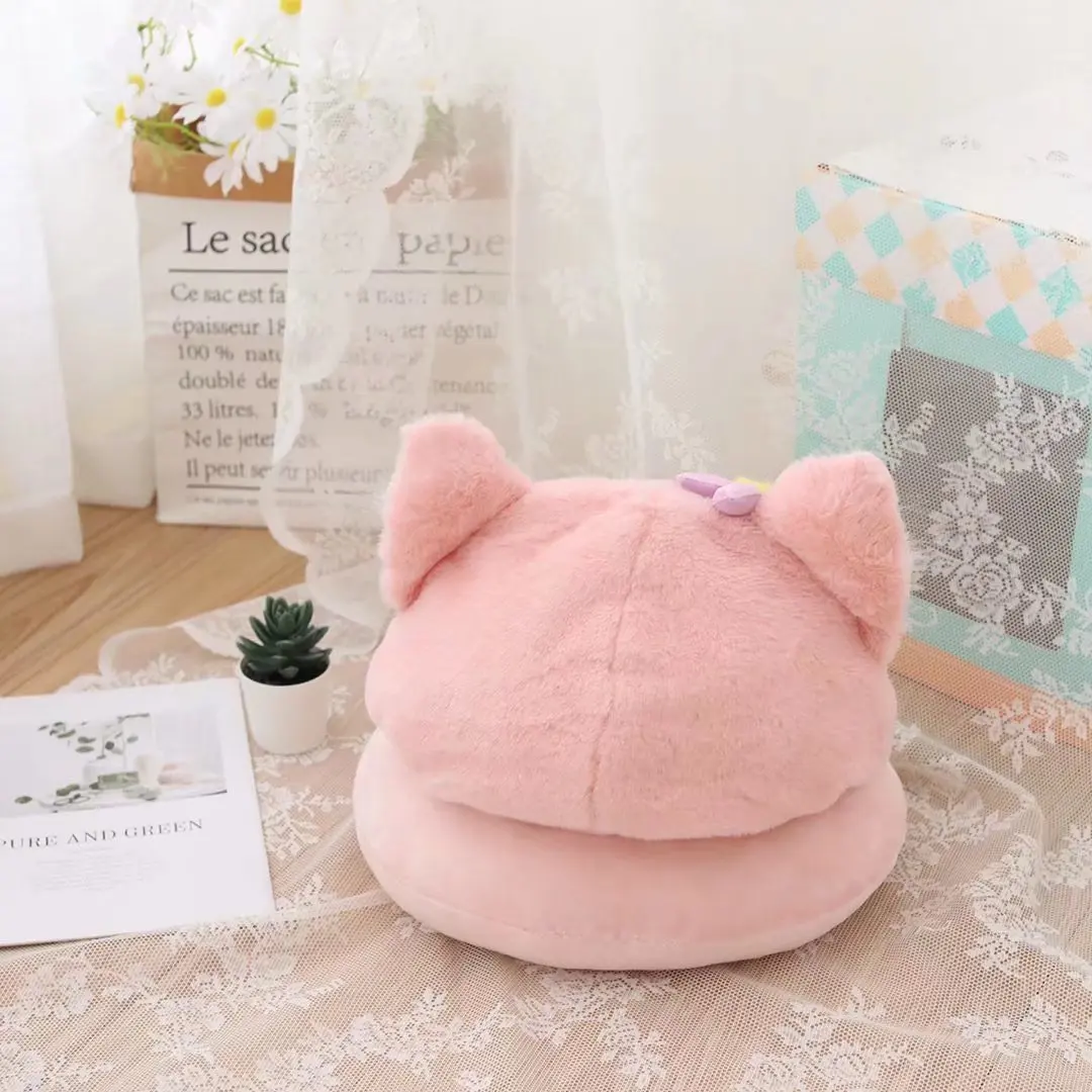 U-shaped Pillow Hoodie Travel Neck Pillow For Sleep Kawaii Anime LinaBell Hooded Pillows For Airplane Cartoon Pink Fox Gifts 3