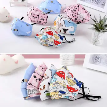 

1PCS Kids Face Mask Cartoon Scarf Dust-proof Breathable Face Shield For Child Mouth Face Screen In Stock Motorcycle Face Mask