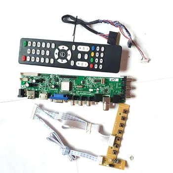 

For HB140WX1-100/101/200/300 panel LVDS 40-Pin universal DVB digital 1366*768 HDMI VGA USB AV TV 3663 LCD Controller board Kit