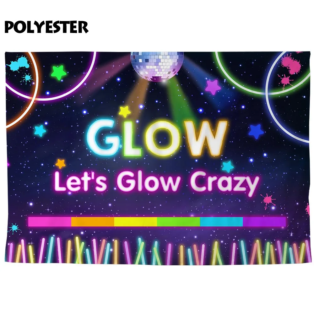 Allenjoy диско обои красочный блеск светильник Stick звезды давайте светиться сумасшедшие события шторы музыка танцы молодых праздничные баннеры