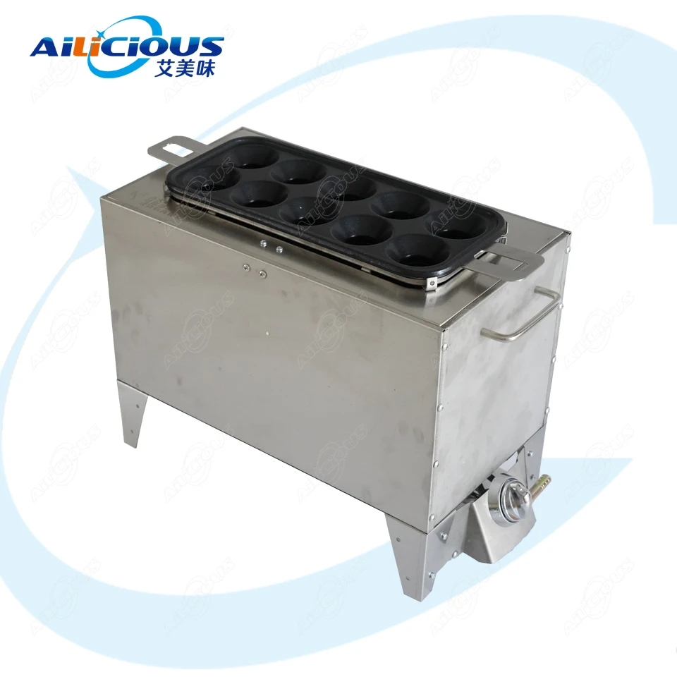 

SYJ11 Electric or Gas Hot Sale 10 Holes Hot Dogs Breakfast Egg Sausage Cup Egg Sausage Roll Maker Machine