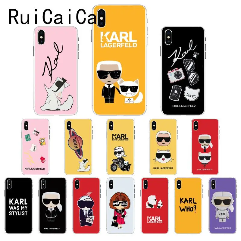 

Ruicaica Fashion Karl Lagerfeld Color Customer High Quality Phone Case for iPhone 8 7 6 6S Plus X XS MAX 5 5S SE XR 10 Cover