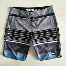 Mens Elastic Zipper Board Shorts Side Pocket Beach Pants Quick Drying Waterproof Trunks Swimwear Bermuda  -40