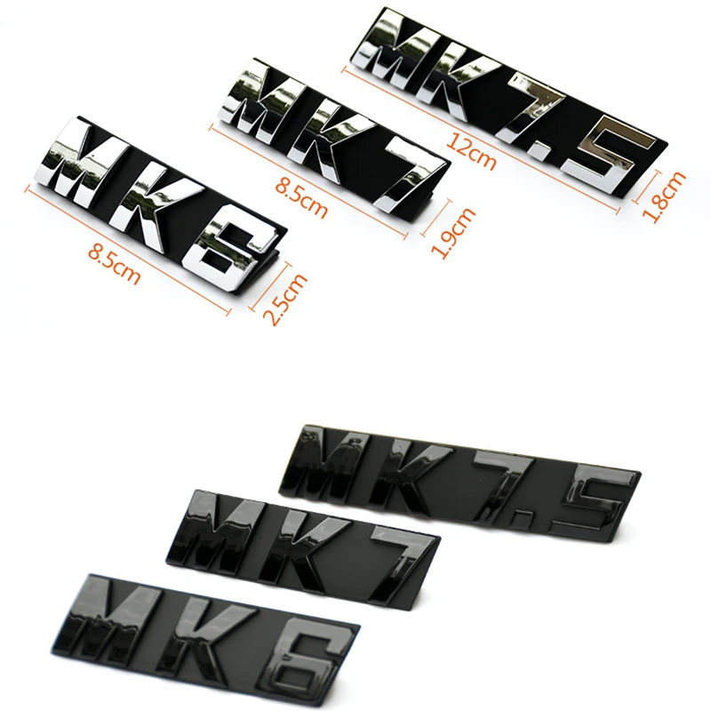 Car Styling For Volkswagen VW GOLF 6 7 MK6 MK7 MK7.5 Front Grille Emblem Badge Trims Decals Sticker