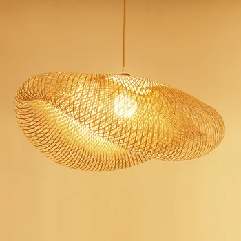

Nordic Pendant Lamp Bamboo Living Room Pendant Light Home Decor Indoor Hanging Lamp Reading Dining Room Kitchen Hanging Lamps