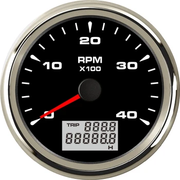 

Pack of 1 Auto Rev Counters Tuning 0-4000RPM Tachometers 85mm 9-32V Revolution Meters with Red Blue Green White Yellow Backlight
