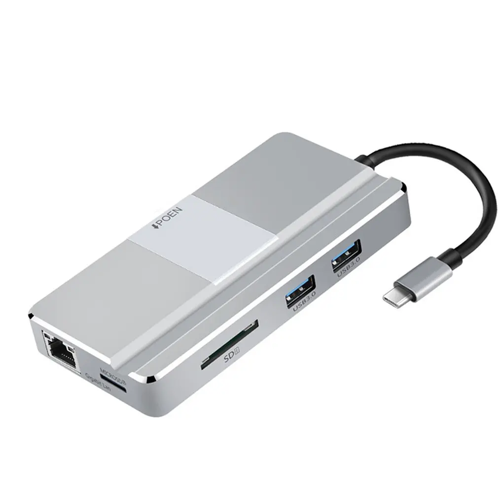 

Yc217 New Type-C Hub Docking Station 7 Port Typec Expansion Hdmi Low Temperature for Macbook Accessories Usb