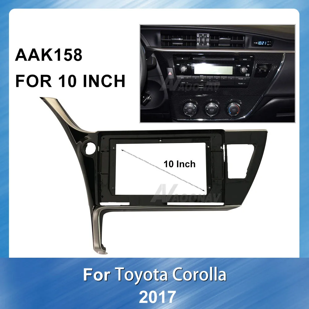 Автомобильная Мультимедийная панель 10 дюймов рамка для DVD-плеера TOYOTA COROLLA 2017 2018