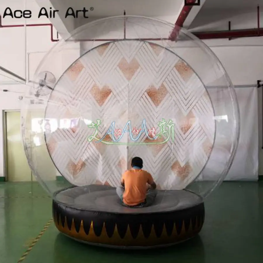  Customize inflatable snow globe with blower2.2m diameter x 3m H