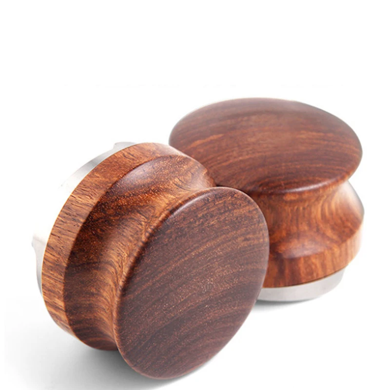  Ecocoffee New Rosewood Adjustable Coffee Distributor 58.35MM Four Angled Slope Profilter Tamper