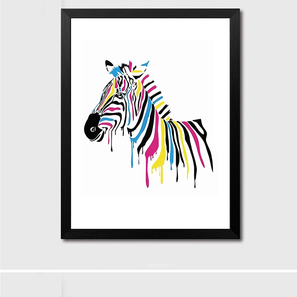 

Watercolor Hand-Painted Horse Decorative Painting CHILDREN'S Room Living Room Bar Cafe Hanging Painting Customizable Manufacture
