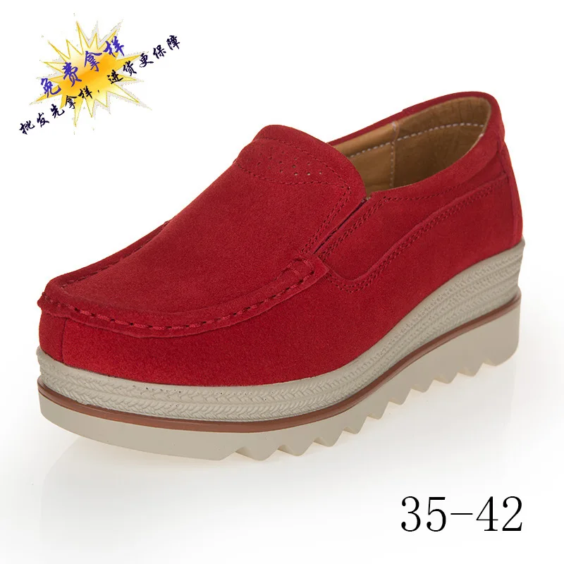 

2018 Autumn And Winter Thick Bottomed Swede Leather Extra High WOMEN'S Shoes Korean-style Cool GIRL'S plus Velvet Warm WOMEN'S T