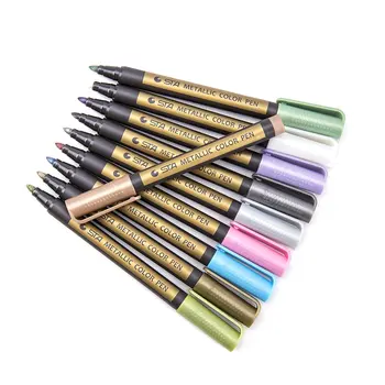

10 Color Metal Marker Pen Paint Pen Safety And Environmental Protection DIY Design For Album Stationery Art Painting