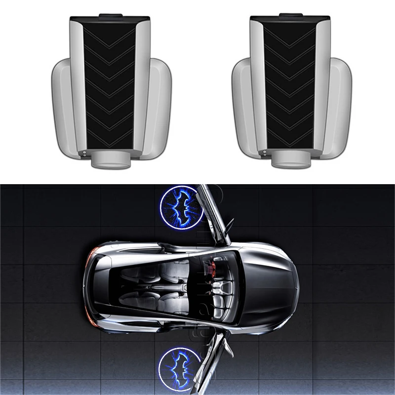 2 шт. Led двери автомобиля Добро пожаловать лазерный проектор логотип призрак тени свет логотип БЭТМЭН для Honda Nissan Renault peugeot Volvo Шкода Мазда