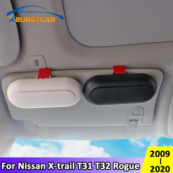 

Xburstcar for Nissan X-trail Xtrail X Trail T31 T32 Rogue 2009-2020 Car Sun Visor Glasses Case Sunglasses Holder Box Accessories