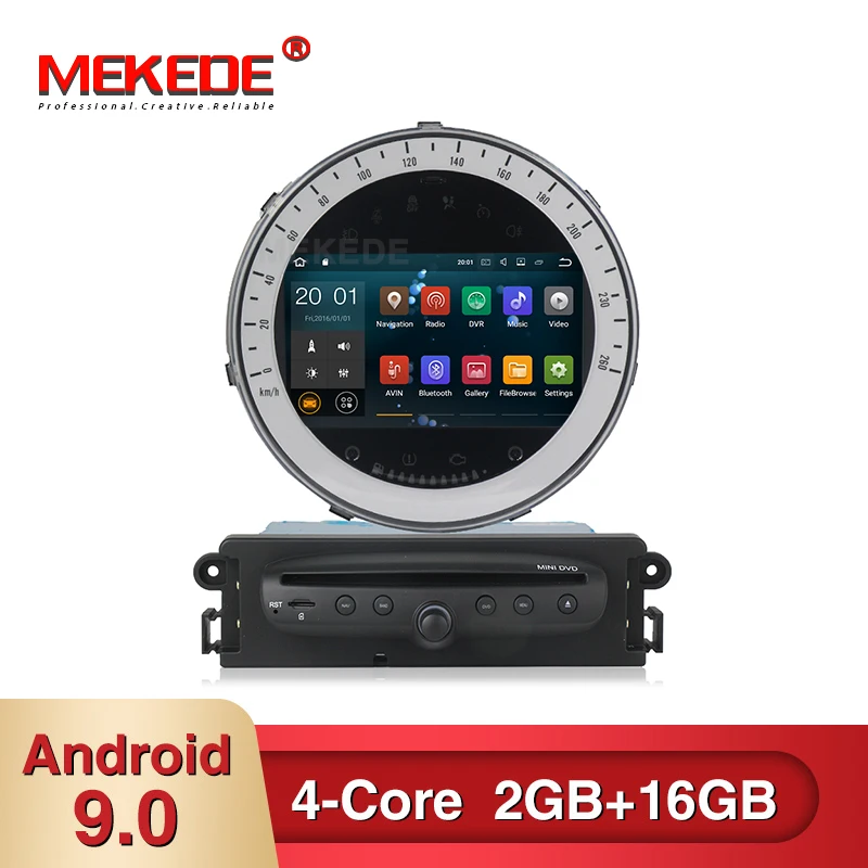 MEKEDE HD 2DIN Android 8,1 автомобильный DVD мультимедийный плеер для BMW Mini Cooper 2006-2013 радио головное устройство wifi четырехъядерный 2 Гб