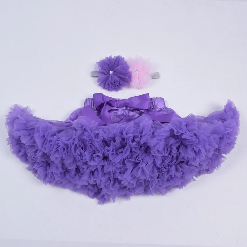 purple Юбка-пачка принцессы для маленьких девочек модная Пышная юбка-американка для балерины детская одежда Вечерние балетные юбки для танцев - Цвет: purple