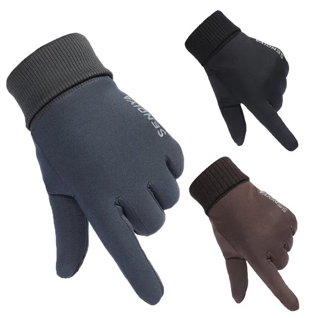 US $13.66 2019 New Winter Outdoor Warm Gloves Full Finger Big Trail Men Women WearResistance Hiking Cycling 