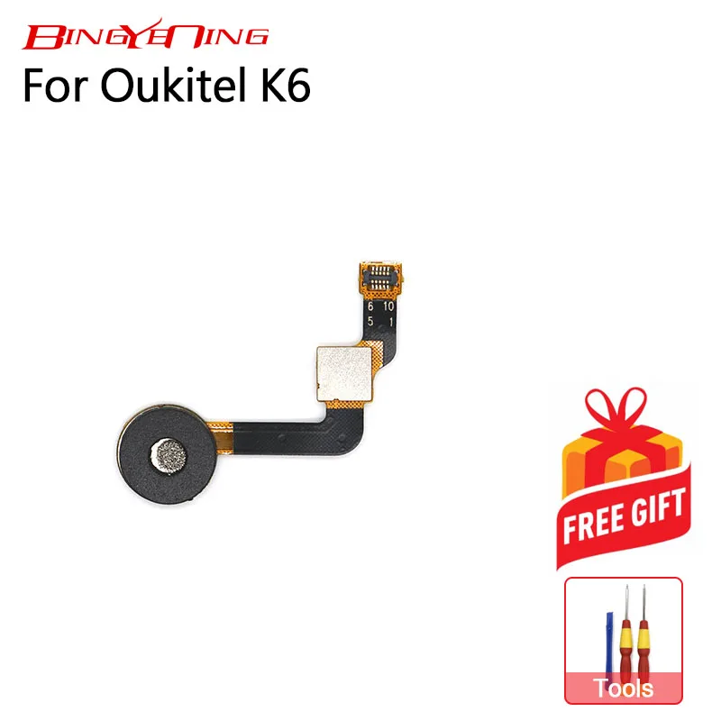 BingYeNing бренд для Oukitel K6 датчик отпечатков пальцев кнопка домой шлейф Замена