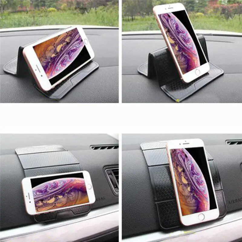 Multi-function Folding Dashboard Phone Bracket Car Storage Pad Paste Dashboard Anti-slip Mat Storage Pad for Mobile Phone