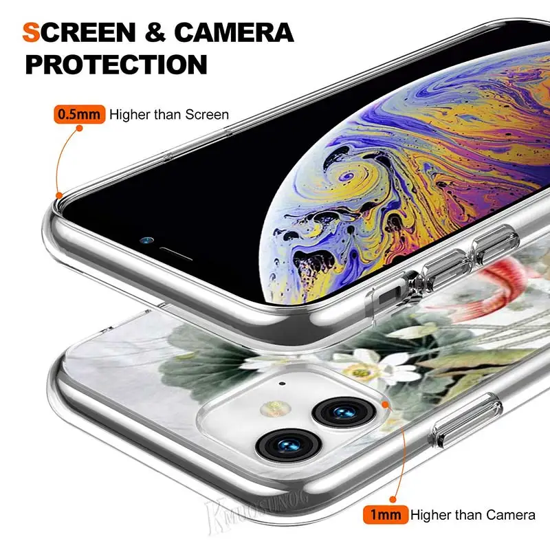 Прозрачный чехол из ТПУ для iPhone 11 11Pro XS MAX XR X 8 7 6S 6 Plus|Бамперы| |