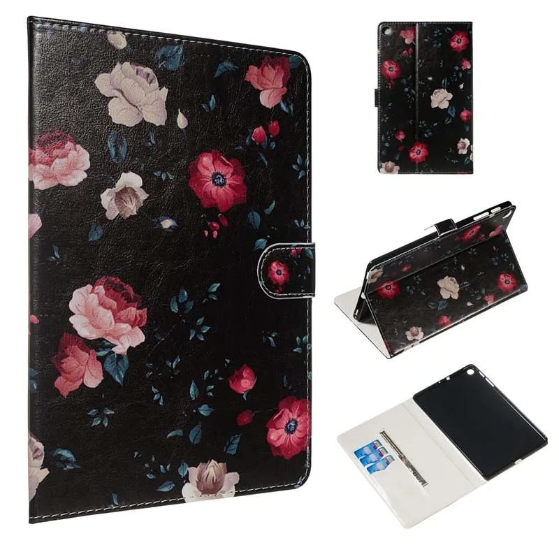 Case Чехол из искусственной кожи Funda Capa с откидной крышкой и подставкой для Samsung Galaxy Tab A 10,1 T510 T515 SM-T510 SM-T515 чехол для планшета - Цвет: Case