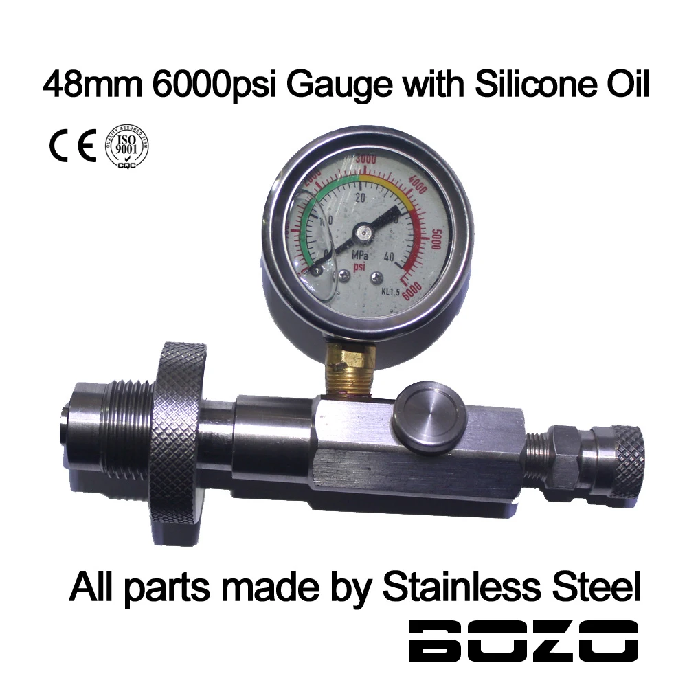 PCP airgun аксессуары для пейнтбола 5000psi/350bar/6000psi gauge HPA & Scuba Air Fill Station Adapter|air filled|paintball